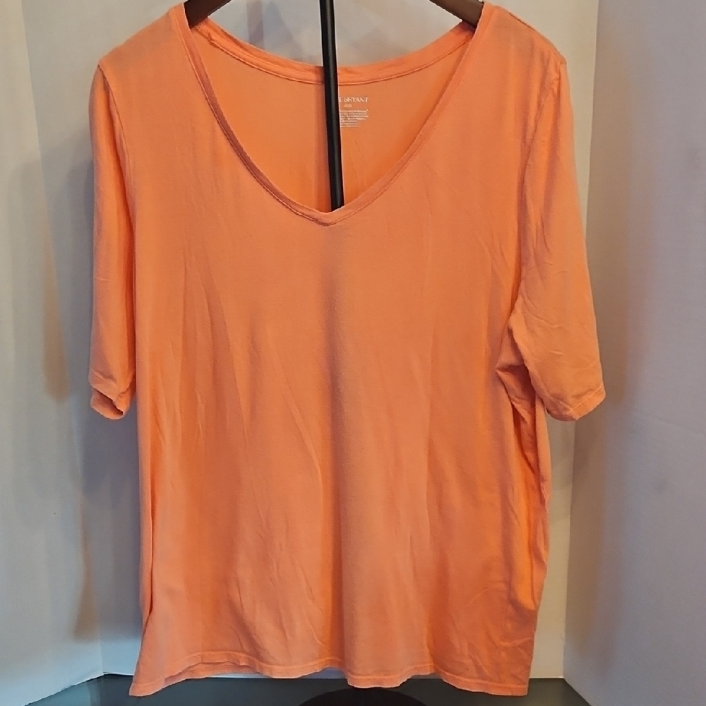Lane Bryant Peach Short Sleeve Tee